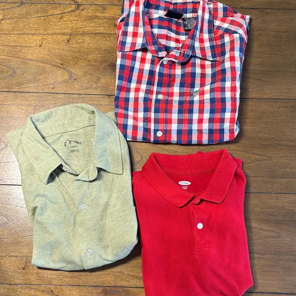 3 boys short sleeve tops, Size 10-12